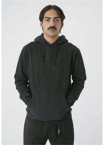 Cleptomanicx Herren Kapuzensweatshirt "Ligull", schwarz, casual, Gr. L, meliert, 100% Baumwolle, Sweatshirts, mit lockerem Schnitt
