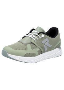RIEKER SPORT Damen Slip-On Sneaker "Preston", Gr. 38, grün, Textil, Lederimitat, sportlich, Schuhe, Freizeitschuh, Halbschuh, Schlupfschuh mit