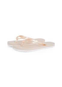 Damen Zehentrenner "THONG+ TPU METALLIC", Calvin Klein Jeans, Gr. 39, rosa, Synthetik, metallic, Basic, Schuhe, Sommerschuh, Badeschuh, Schlappen,