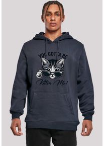 F4NT4STIC Herren Kapuzenpullover "Kätzchen You Gotta Be Kitten Me", blau, casual, Gr. XXL, Obermaterial: 65% Baumwolle, 35% Polyester, Pullover,