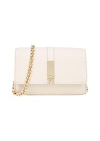 Tommy Hilfiger Damen Umhängetasche "TH HERITAGE MINI CROSSOVER CHAIN", beige, Lederimitat, Taschen, Abendtasche, Mini Bag, Schultertasche mit