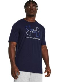Under Armour Herren T-Shirt "UA GL FOUNDATION UPDATE SS", blau, sportlich, Gr. L, unifarben, Single Jersey, Obermaterial: 60% Baumwolle, 40%
