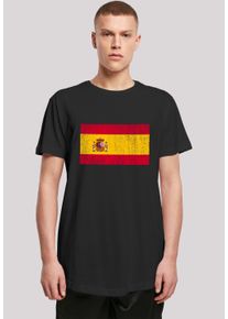 F4NT4STIC Herren T-Shirt "Spain Spanien Flagge distressed", schwarz, casual, Gr. XXL, Obermaterial: 100% Baumwolle, Shirts, Print