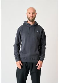 Cleptomanicx Herren Kapuzensweatshirt "Hooded Embro Gull 2", grau, casual, Gr. M, bestickt, 100% Baumwolle, Sweatshirts, im klassischen Design