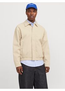 Jack & Jones JACK & JONES Herren Hemdjacke "JORISLINGTON JACKET", weiß, modisch, Gr. S, unifarben, Web, Obermaterial: 100% Polyester, Jacken