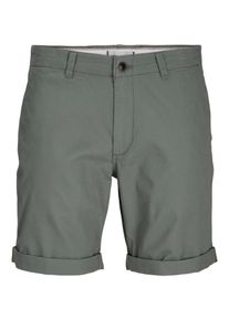 Jack & Jones JACK & JONES Herren Chinoshorts "JPSTDAVE JJCHINO SHORTS", grün, Basic, Gr. S, unifarben, Obermaterial: 98% Baumwolle, 2% Elasthan, Hosen