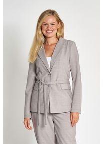 Zhrill Damen Jackenblazer "TAMIKA", grau, casual, Gr. M, unifarben, Web, Obermaterial: 60% Polyethylen, 32% Viskose, 8% Elasthan, Blazer, mit