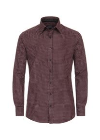 Casamoda Herren Langarmhemd "Casamoda Freizeithemd Print", rot, Gr. XXL, bedruckt, 100% Baumwolle, Hemden