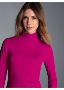 TRIGEMA Damen Rollkragenshirt "TRIGEMA Rollkragenshirt", pink, Basic, Gr. XXL, 95% Baumwolle, 5% Elastan, Shirts