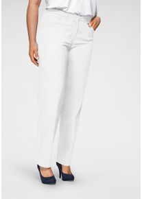 KjBRAND Damen Stretch-Hose "Babsie Bengaline: Bequemer Oberschenkel", weiß, Basic, Gr. 54, Web, Obermaterial: 80% Viskose, 17% Polyamid, 3% Elasthan,