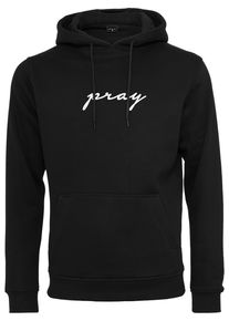 MisterTee Herren Sweatshirt "MisterTee Herren Pray EMB Hoody", schwarz, Gr. L, unifarben, 65% Baumwolle, 35% Polyester, Sweatshirts