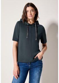 Cecil Damen Sweatshirtslate khaki, casual, Gr. L, unifarben, Sweatware, 46% Modal, 46% Polyester, 8% Elasthan, Sweatshirts, aus softem Materialmix