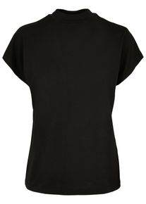 Urban Classics Herren Kurzarmshirt "Urban Classics Damen Ladies Oversized Cut On Sleeve Viscose Tee", schwarz, casual, Gr. M, unifarben, 50% Viskose,