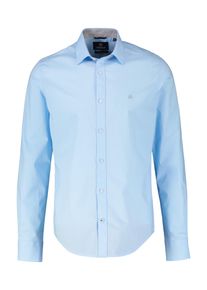 Lerros Herren Langarmhemd "Lerros Basic Poplinhemd, Kent-Kragen", blau, Gr. L, 100% Baumwolle, Hemden