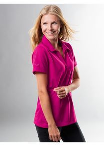 TRIGEMA Damen Poloshirt "TRIGEMA Poloshirt ohne Knopfleiste", pink, Basic, Gr. M, 100% Baumwolle, Shirts