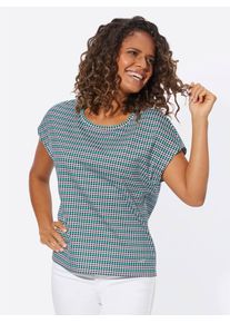 Casual Looks Damen T-Shirt "Shirt", bunt, Gr. 40, gemustert, gestreift, mehrfarbig, 100% Baumwolle, Shirts