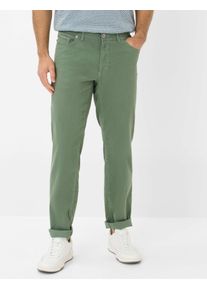 Brax Herren Chinohose "Style COOPER", grün, Gr. 40, 67% Leinen, 30% Baumwolle, 3% Elasthan, Hosen