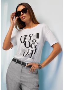 Heine Damen T-Shirt "Shirt", beige, Gr. 38, gemustert, mehrfarbig, bedruckt, 50% Baumwolle, 50% Modal, Shirts