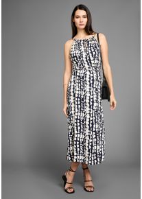 HECHTER PARIS Damen Midikleid, blau, feminin, Gr. 42, gemustert, Stoff, Obermaterial: 100% Viskose, Kleider, mit Alloverprint in Midiform