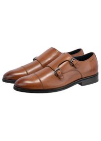 JOOP! JOOP Herren Slipper "pero kleitos monk lace up mc2", Gr. 44, braun, Rindsleder, klassisch, Schuhe, Business Schuh, Anzugschuh, Monk mit