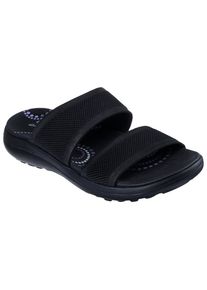 Skechers Damen Pantolette "SPORTY SLIM", Gr. 37, schwarz, Textil, unifarben, sportlich, Schuhe, Keilsandale, Strandschuh in veganer Verarbeitung
