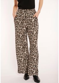 Haily's HAILY’S Damen Schlupfhose "LG C TR Ra44ja"8054 leo, feminin, Gr. L, bedruckt, animal-print, Web, Obermaterial: 100% Baumwolle, Hosen, aus Musselin