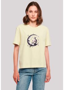 F4NT4STIC Damen T-Shirt "Gothic Valentinstag Skelett Mond", gelb, casual, Gr. M, Obermaterial: 100% Baumwolle, Shirts, Premium Qualität