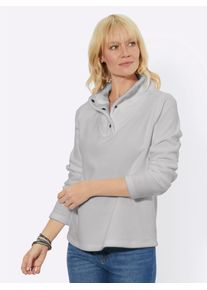 Classic Basics Damen Fleeceshirt "Fleece-Shirt", grau, Gr. 38, unifarben, 100% Polyester, Shirts