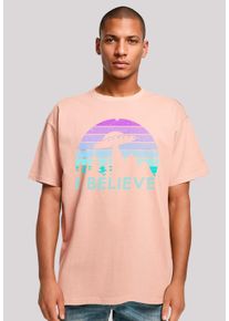 F4NT4STIC Herren T-Shirt "I BELIEVE UFO Alien Raumschiff Retro", gelb, casual, Gr. XXL, Obermaterial: 100% Baumwolle, Shirts, Premium Qualität