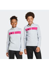 Kinder Trainingsshirt "TIRO ES TOP Y", grau, sportlich, Gr. 140, adidas Performance, Obermaterial: 100% Polyester, Shirts