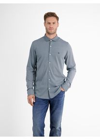 Lerros Herren Langarmhemd "Lerros Modisches Jerseyhemd für Herren", blau, Gr. L, 100% Baumwolle, Hemden