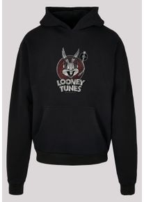 F4NT4STIC Herren Sweatshirt "F4NT4STIC Herren Looney Tunes Bugs Bunny with Ultra Heavy Hoody", schwarz, Gr. XS, unifarben, 100% Baumwolle, Sweatshirts