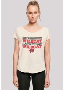 F4NT4STIC Damen T-Shirt "Disney High School Musical Wildcat", beige, casual, Gr. XXL, Obermaterial: 100% Baumwolle, Shirts, Print