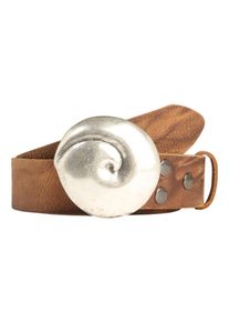 Damen Ledergürtel, braun, modisch,feminin,klassisch, Gr. 80, RETTUNGSRING BY SHOWROOM 019, unifarben, Rindsleder, Gürtel, einzigartiges Wechselsystem