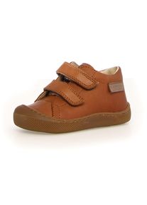 Naturino Kinder Barfußschuh "BAREFOOT AMUR VL", Gr. 26, braun, Glattleder, klassisch, Schuhe, Klettschuh mit Lederinnenausstattung, Größenschablone