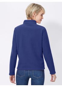 Classic Basics Damen Fleeceshirt "Fleece-Shirt", blau, Gr. 38, unifarben, 100% Polyester, Shirts