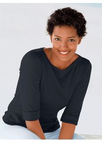 Classic Basics Damen Rundhalsshirt "Shirt", schwarz, Gr. 40, unifarben, 100% Baumwolle, Shirts