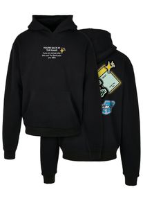 Herren Sweatshirt "Upscale by Mister Tee Herren Intepol Ultraheavy Oversize Hoodie", schwarz, Gr. L, UPSCALE BY MISTER TEE, bedruckt, 100% Baumwolle,