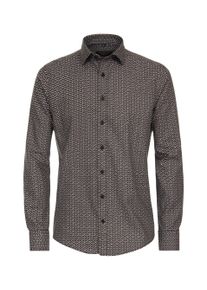 Casamoda Herren Langarmhemd "Casamoda Freizeithemd Print", braun, Gr. XXL, bedruckt, 100% Baumwolle, Hemden