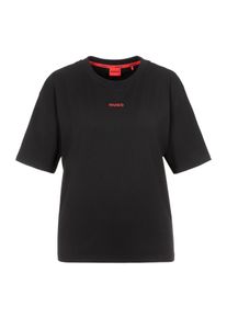 HUGO UNDERWEAR Damen T-Shirt "SHUFFLE_T-SHIRT", Gr. M, schwarz, Single Jersey, Obermaterial: 48% Baumwolle, 48% Modal, 4% Elasthan, unifarben, Basic,