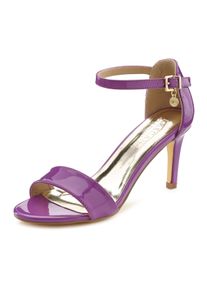 Lascana Damen High-Heel-Sandalette "Sommerschuh", Gr. 38, lila, Obermaterial: 100% Lederimitat. Futter: 100% Lederimitat. Decksohle: 100%