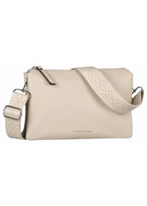 Bruno Banani Damen Clutch "Amalfi", beige, Lederimitat, unifarben, Taschen, Handtasche Damen Tasche Schultertasche