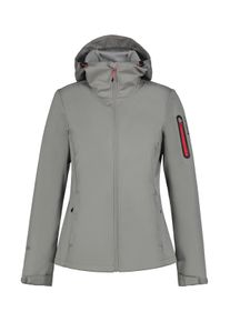 Icepeak Damen Outdoorjacke "Icepeak Softshell jacke BRIDGEWATER", grau, Gr. 42, 100% Polyester, Jacken