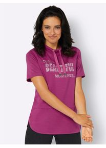 Inspirationen Damen Kurzarmshirt "Shirt", pink, Gr. 38, unifarben, 50% Modal, 44% Polyester, 6% Elasthan, Shirts