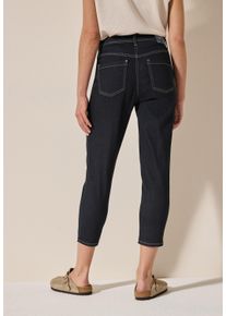 Cecil Damen Slim-fit-Jeans, blau, casual, Gr. 34, unifarben, Web, Jeans, 75% Baumwolle, 23% Polyester, 2% Elasthan, Jeans, aus Baumwolle mit