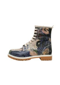 DOGO Damen Schnürboots "Boots Les Peintres Damen Boots / Female", Gr. 41, beige, Lederimitat, Schuhe, Vegan