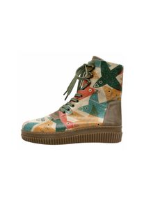 DOGO Damen Schnürboots "Future Boots Together We Fly Damen Boots / Female", Gr. 40, beige, Lederimitat, Schuhe, Vegan