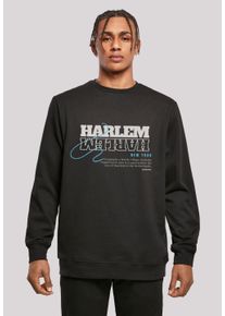 F4NT4STIC Herren Kapuzenpullover "Harlem CREW", schwarz, casual, Gr. M, Obermaterial: 50% Baumwolle, 50% Polyester, Pullover, Print