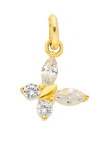 Adelia´s ADELIA ́S Damen Ketten-Anhänger "Damen 333 Gold Anhänger Schmetterling mit Zirkonia", Gold, gold, Gold, Schmuckanhänger, mit Zirkonia für Damen