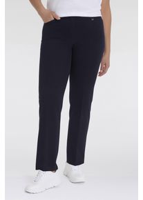KjBRAND Damen Stoffhose "Hose Bea in Bi-Stretch Kammgarnoptik mit Bügelfalte", blau, feminin, Gr. 42, Web, Obermaterial: 63% Polyester, 35% Viskose,